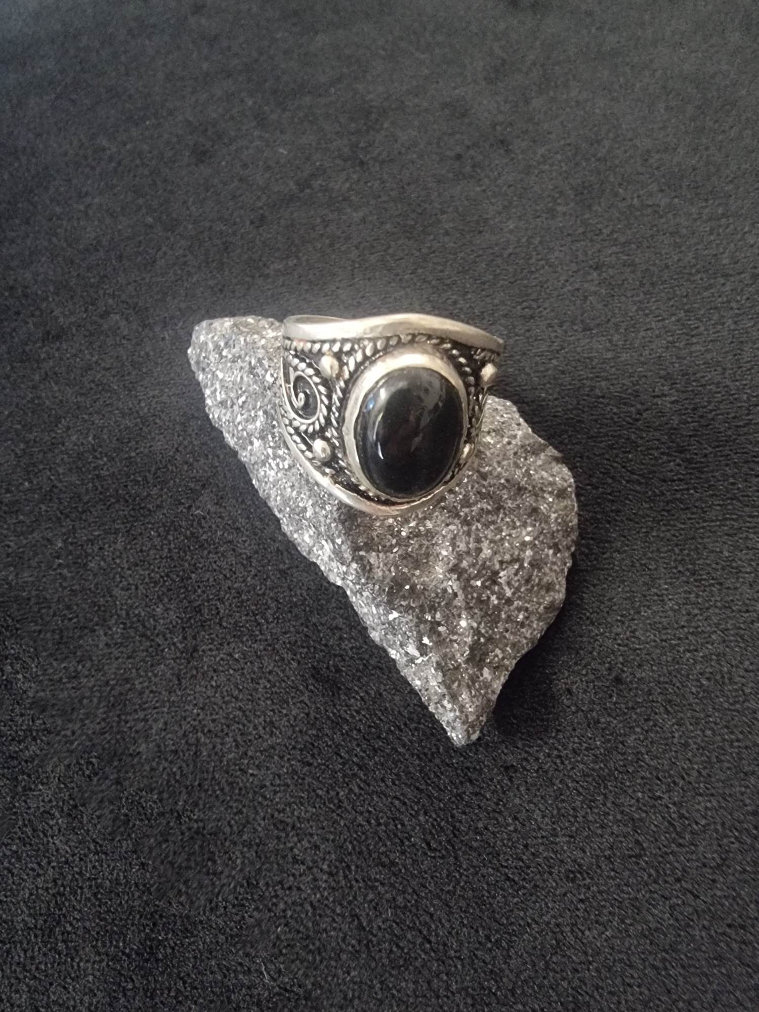 Black Onyx Sterling Silver Ring