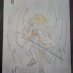 Arch Angel Michael hand drawing by Ryan Golding