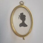 Brass Victorian Vintage Oval Photo Frame