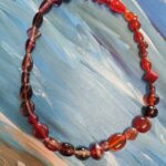 Flame Blown Vintage Glass Beads Necklace
