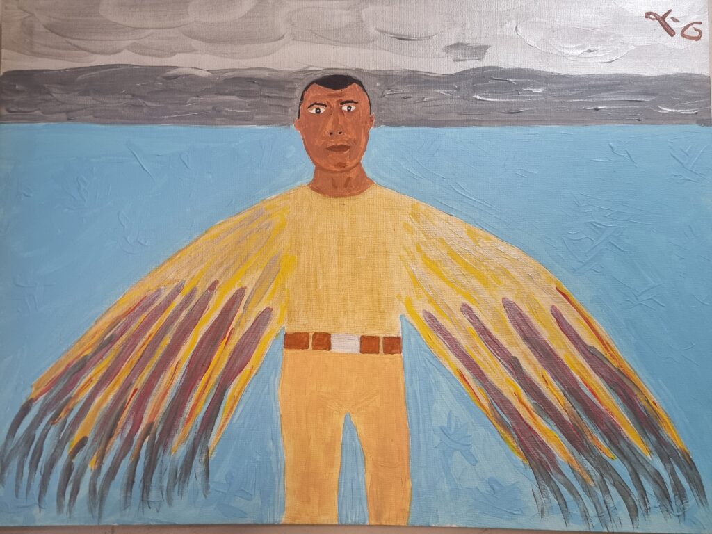 Moroccan Angel Acrylic Painting