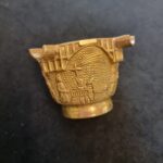 Nativity Scene on Antique Brass Ash Tray