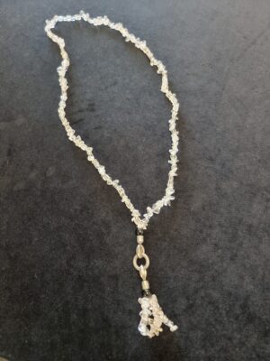 Crystal Clear Quartz Beaded Necklace