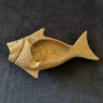 Antique Brass Fish Ash Tray