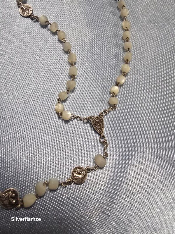 Childs Catholic Rosary Sterling Silver Beads