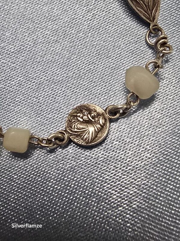 Childs Catholic Rosary Sterling Silver Beads