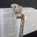 Tiger Sterling Silver Sapphire Cubic Bangle