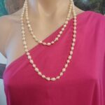 Freshwater Pearl Long Vintage Necklace