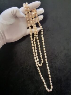 Freshwater Pearl Long Vintage Necklace