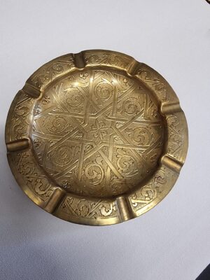 Brass Geometric Vintage Ash Tray