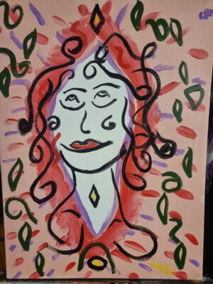 Mother Divine Eileen Spirit Acrylic Art Painting