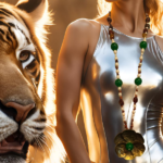 Emerald Agate Pearl Handmade Copper Flower Necklace Set