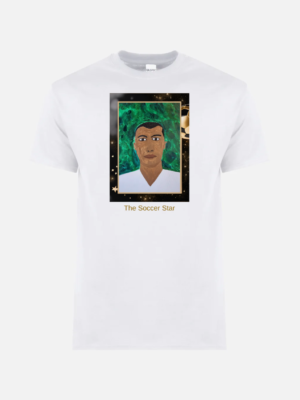 The Soccer Star White Printed Tshirt