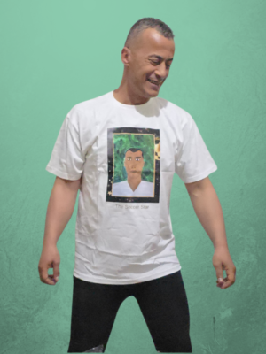 The Soccer Star White Printed Tshirt