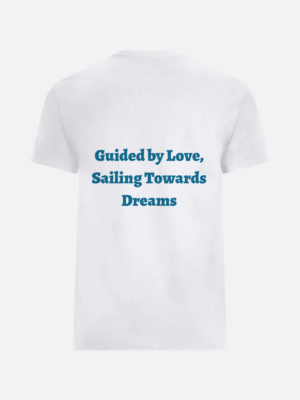 Silver Sailing Ship White T’shirt