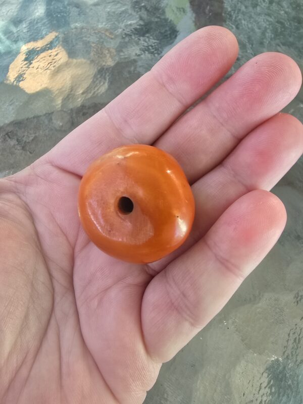Antique Amber Butterscotch African Trade Bead - Image 2