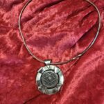Star of David Coin Sterling Silver Collar Necklace