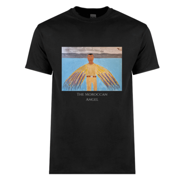 The Moroccan Angel Black Cotton Tshirt