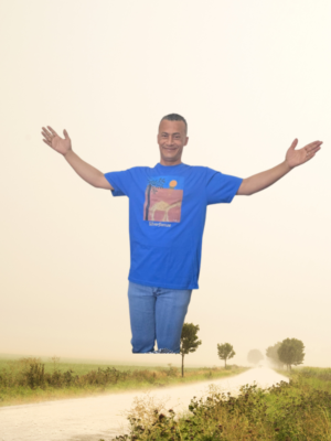 The King’s Camel Blue Cotton T’shirt