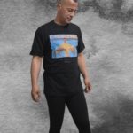 The Moroccan Angel Black Cotton Tshirt