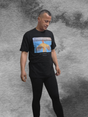 The Moroccan Angel Black Cotton Tshirt
