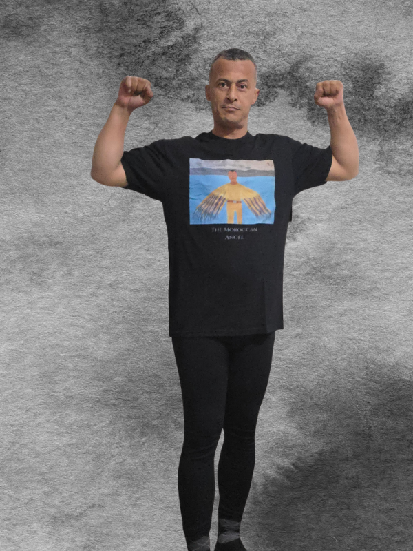 Moroccan Angel Black Tshirt