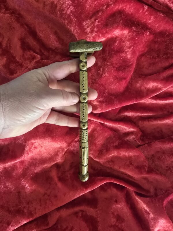 Antique Brass Engraved Sugar Hammer
