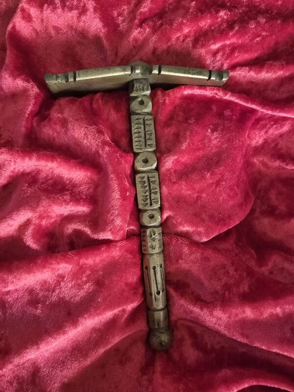 Antique Brass Engraved Sugar Hammer