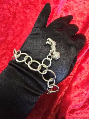 Sterling Silver Chain Baby Charm Bracelet