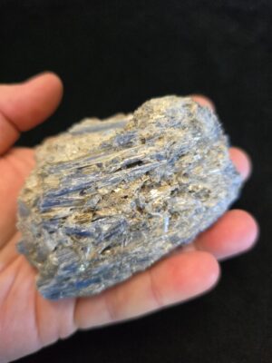 Blue Kyanite & Quartz Crystals Cluster