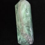 Green Purple Fluorite Crystal Quartz Tower