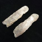 Pair of Natural Unpolished Crystal Quartz Points