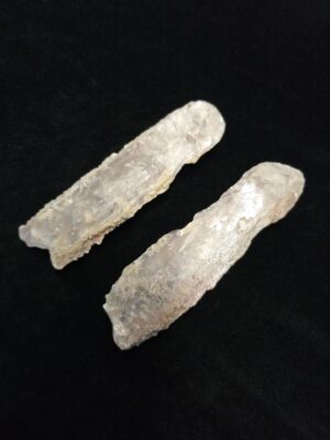 Pair of Natural Unpolished Crystal Quartz Points