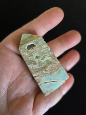 Smithsonite Blue Aragonite Crystal Tower