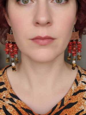 Handmade Copper Earrings by Silverflamze