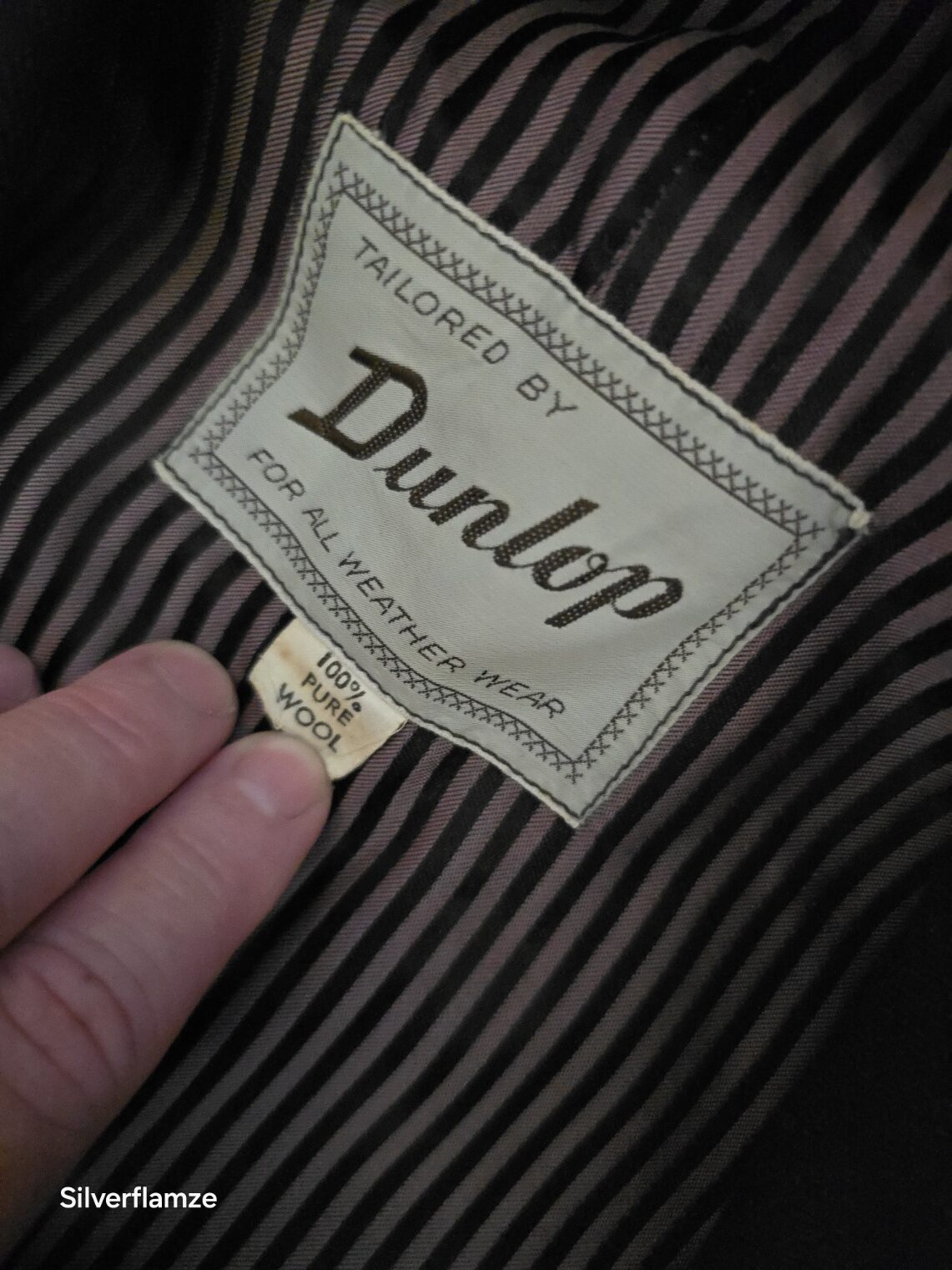 Dunlop Vintage Wool Navy Unisex Jacket Size 22 - Image 13