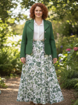 Green Wool Mix Vintage Blazer Jacket Size 16