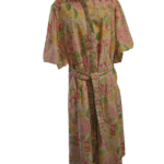 Pretty Floral Linen Garden Dress Size 18