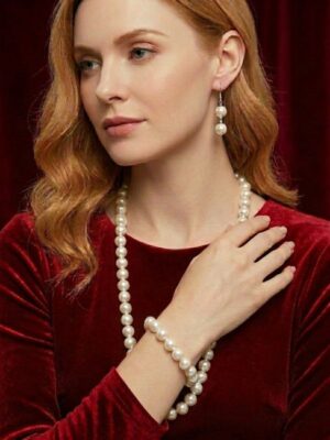 Faux Pearl Handmade Necklace Set