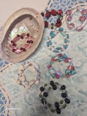 Handmade Bead Bracelets by Silverflamze
