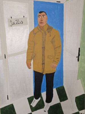 Inspector Acrylic Painting