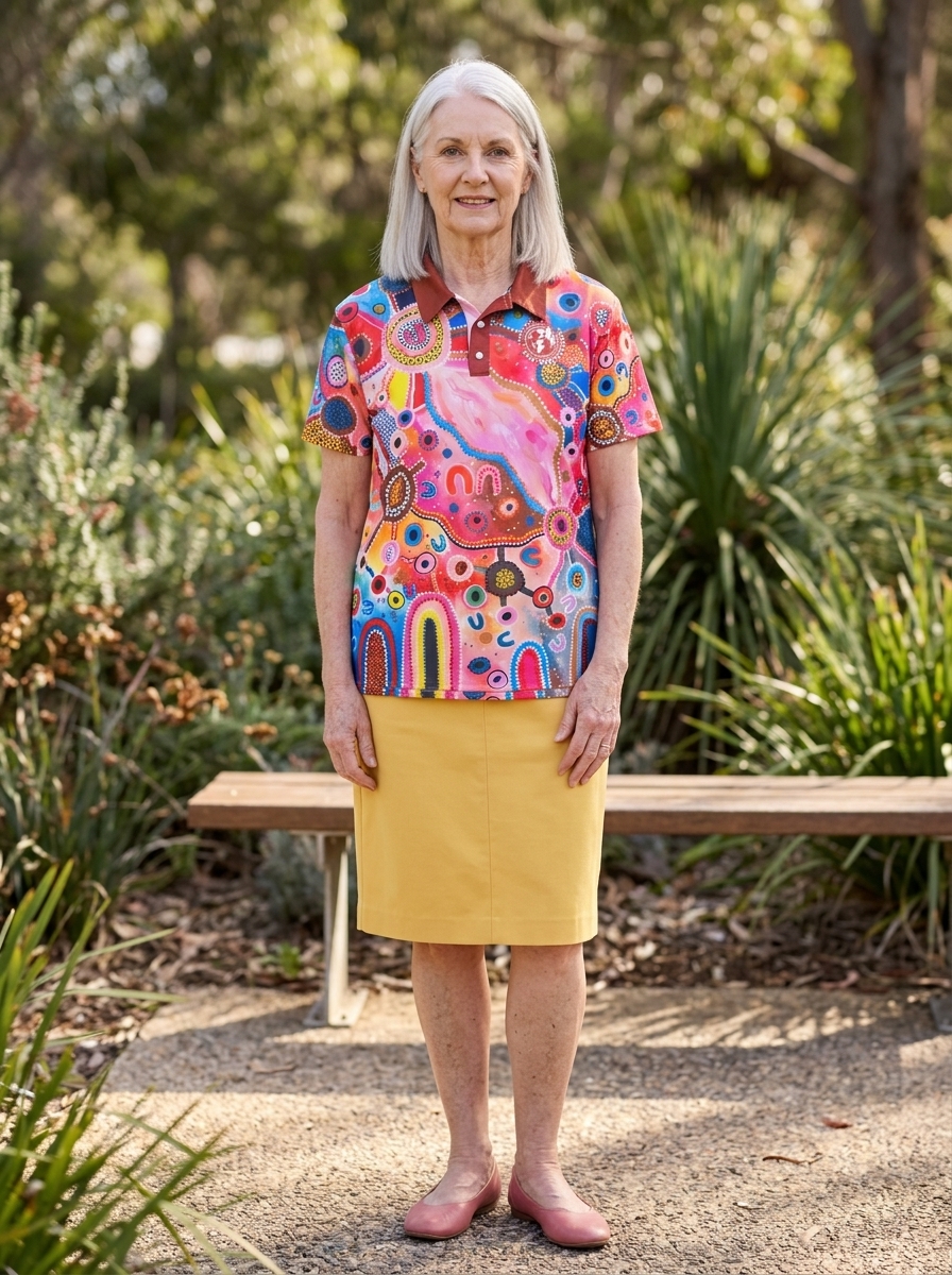 Naidoc 2023 For Our Elders Art Polo