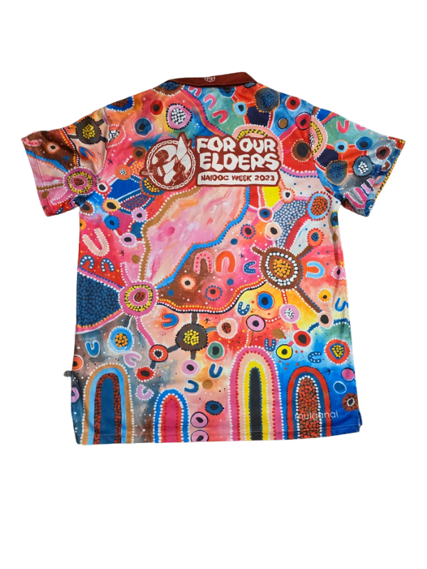 NAIDOC 2023 For Our Elders Art Unisex Polo