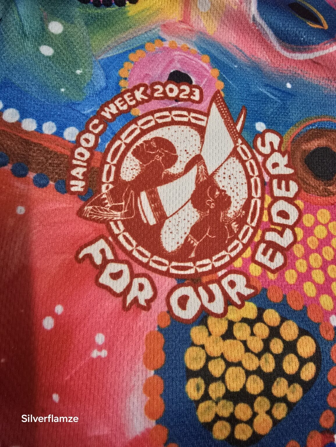 NAIDOC 2023 For Our Elders Art Unisex Polo